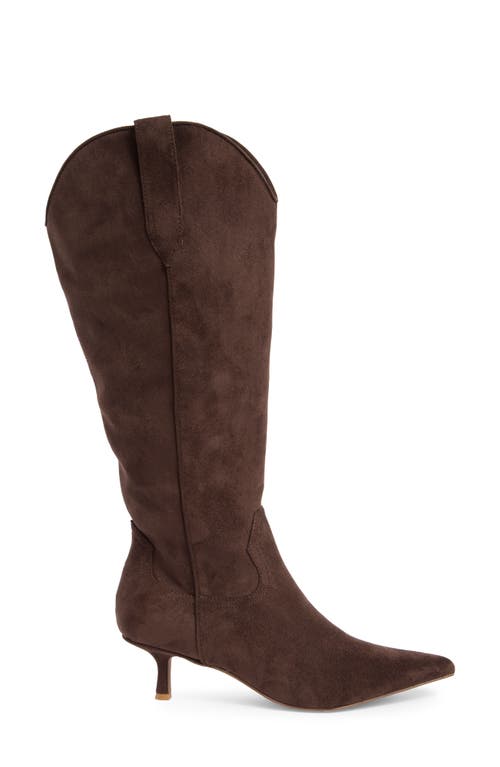 Steven New York Britt Western Pointed Toe Boot In Brown