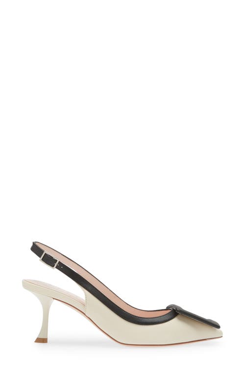 Shop Roger Vivier Viv In Ivory/black