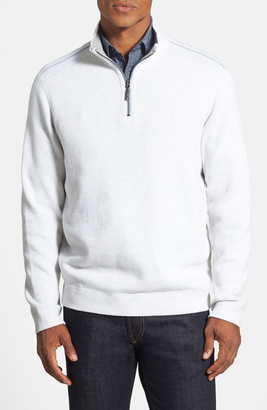 tommy bahama zip sweater