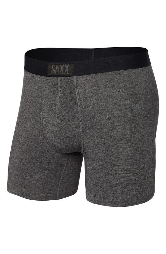 Saxx Ultra Super Soft Relaxed Fit Boxer Briefs In Graphite Heather
