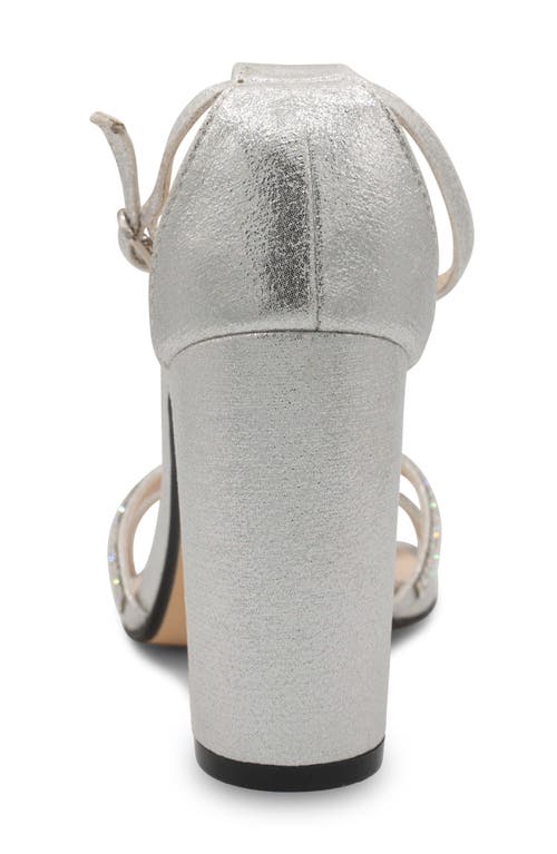 Shop Touch Ups Gwen Shimmer Rhinestone Sandal In Silver