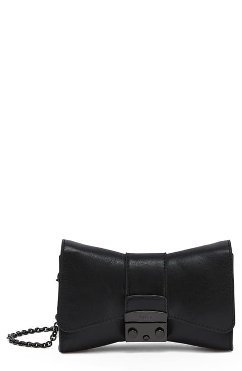 Black 'Net Mini' shopper bag Furla - brunello cucinelli curved