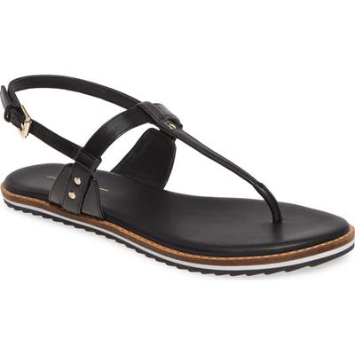 Linea Paolo Leia Slingback T-Strap Sandal, Black
