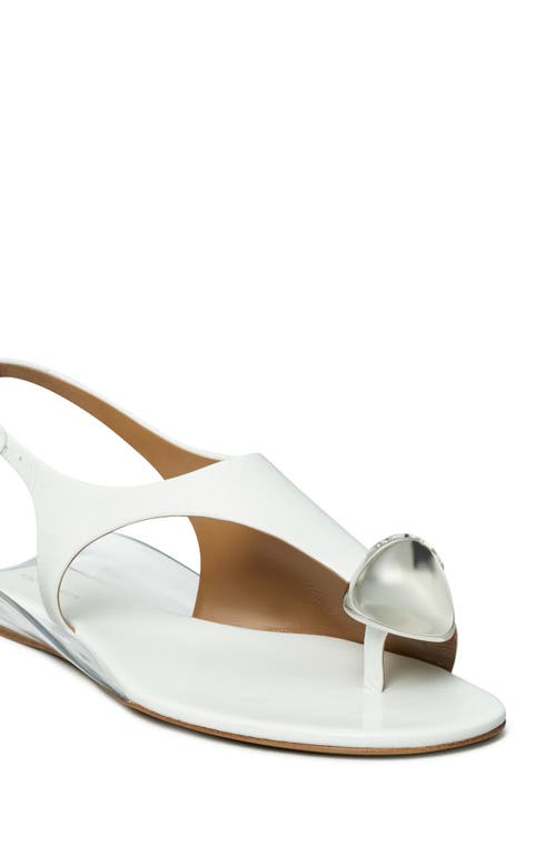 Tory Burch Patos Slingback Sandal In Bianco