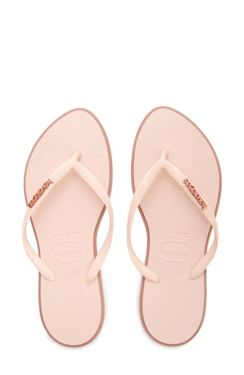 Shop Havaianas Slim Pointed Toe Flip Flop In Crocus Rose