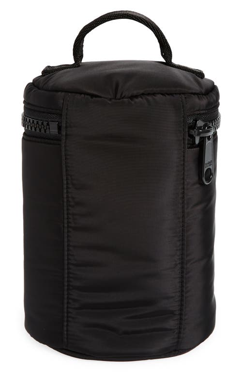 Dagne Dover Mila Repreve® Recycled Polyester Large Toiletry Organizer Bag In Onyx