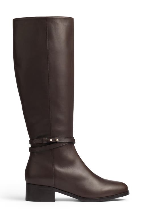 Lk Bennett Bena Riding Boot In Chocolate