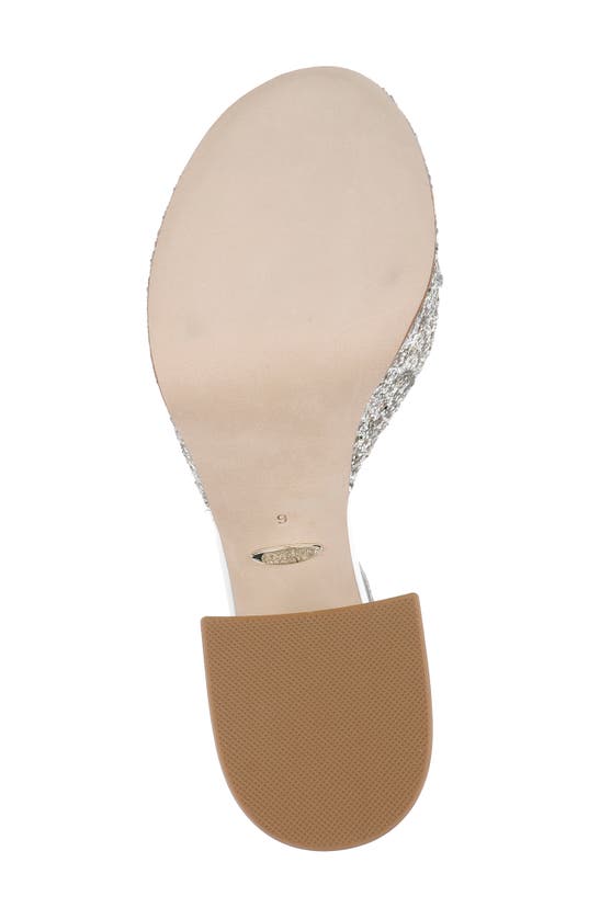 Shop Badgley Mischka Collection Party Ankle Strap Platform Sandal In Silver
