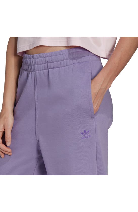 Adidas Originals Cotton Blend Sweatpants In Magic Lilac