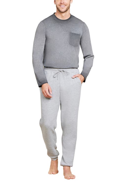 Shop Barefoot Dreams Malibu Collection® Waffle Joggers In Heather Gray