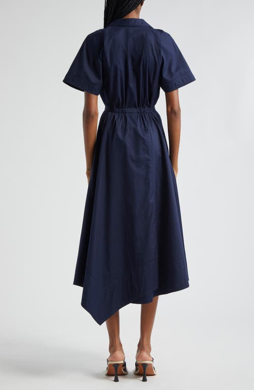 A.l.c . Julianna Cotton Shirtdress In Maritime Navy