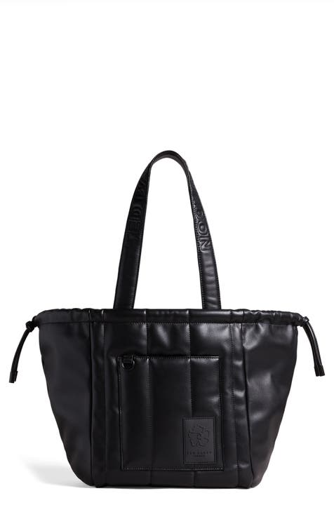 Jaya Quilted Faux Leather Tote