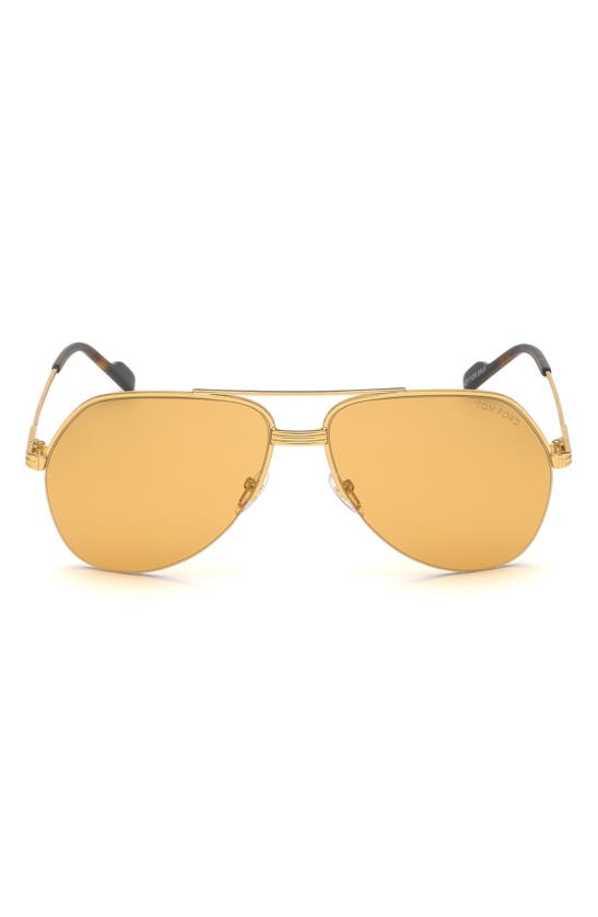 Tom Ford 62mm Geometric Sunglasses In Gold