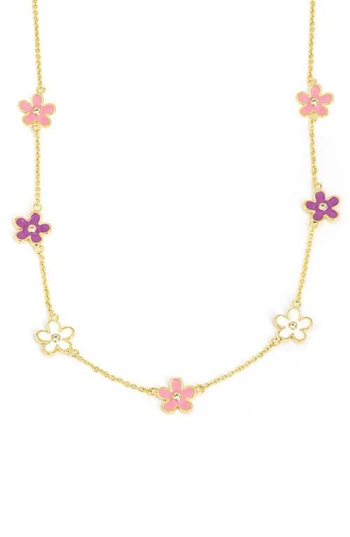 Lily Nily Kids' Floral Station Necklace in Multi at Nordstrom