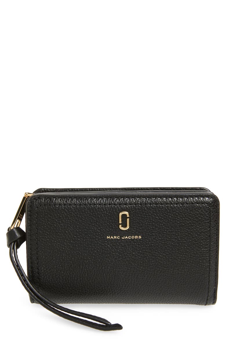 THE MARC JACOBS Softshot Compact Leather Wallet | Nordstrom