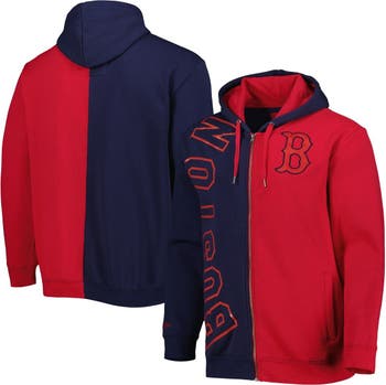 Mitchell & Ness Men's Mitchell & Ness Navy/Red Boston Red Sox Fleece  Full-Zip Hoodie