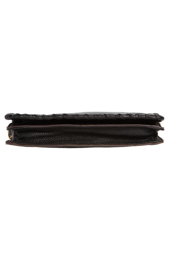 Shop Aimee Kestenberg Glee Leather Crossbody Clutch In Black