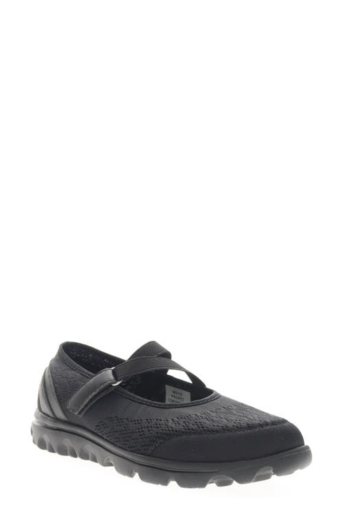 Shop Propét Travelactiv Mary Jane Sneaker In All Black