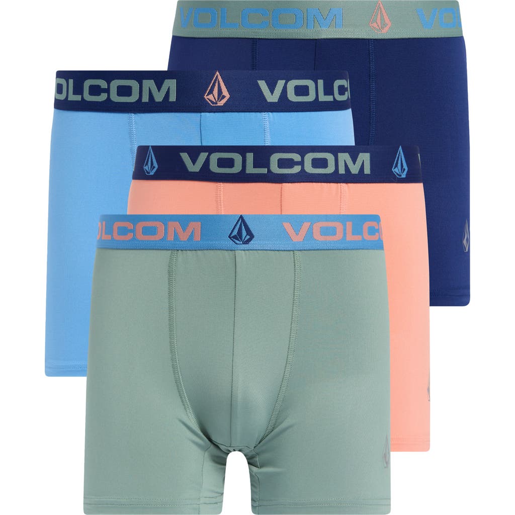 Volcom 4-pack Boxer Briefs In Blue Assorted