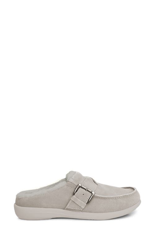 Shop Revitalign Siesta Faux Fur Lined Clog In Ghost Grey