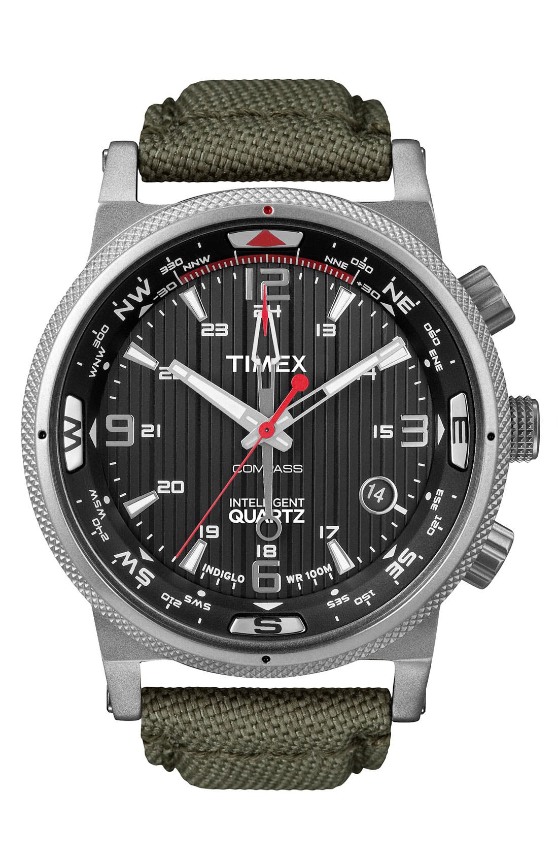 Timex® 'Intelligent Quartz' Compass Dial Watch Nordstrom
