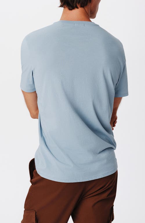 Shop Atm Anthony Thomas Melillo Cotton Crewneck T-shirt In Hazy Blue