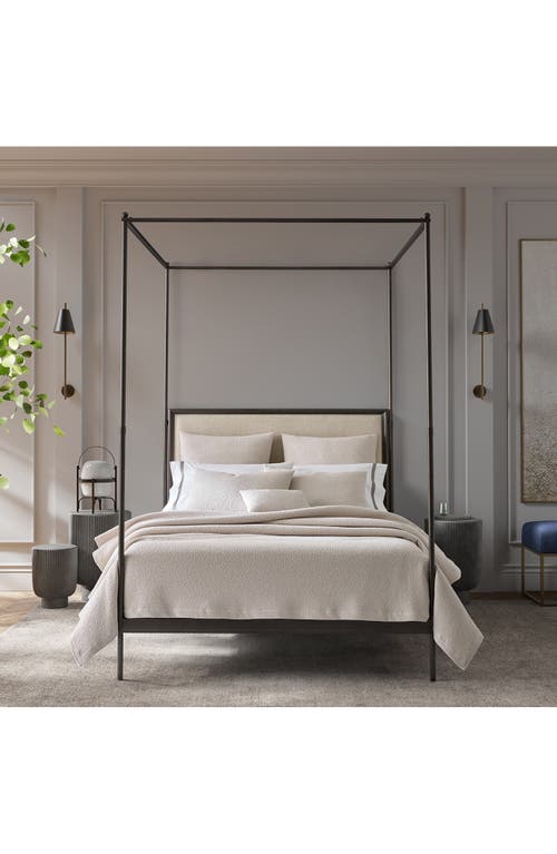 Matouk Malibu Coverlet, Full/queen In Pebble