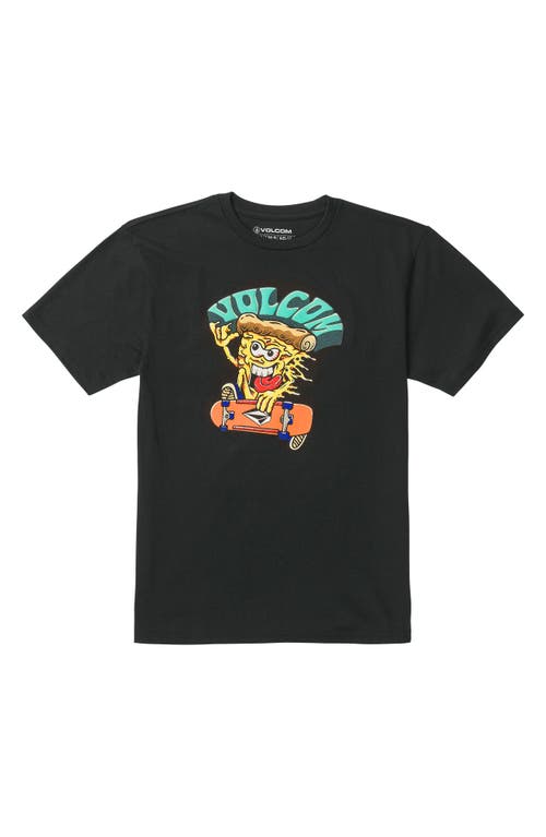 Volcom Kids' Pizzapower Graphic T-Shirt Black at Nordstrom,