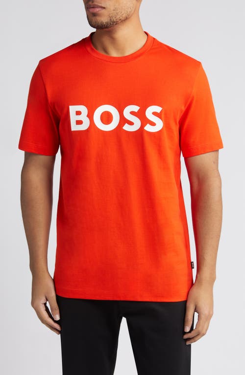 BOSS Tiburt Logo Graphic T-Shirt in Bright Orange at Nordstrom, Size Xx-Large