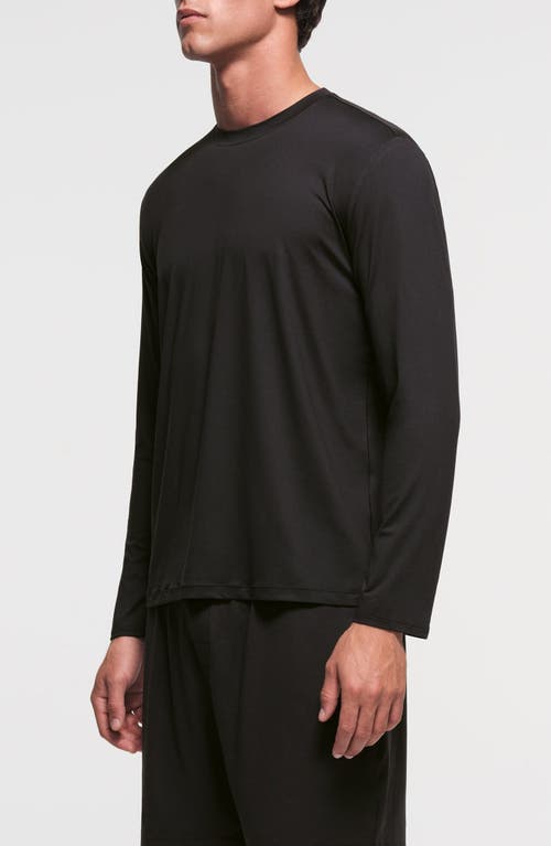 Shop Skims Outdoor Jersey Classic Fit Long Sleeve T-shirt In Onyx