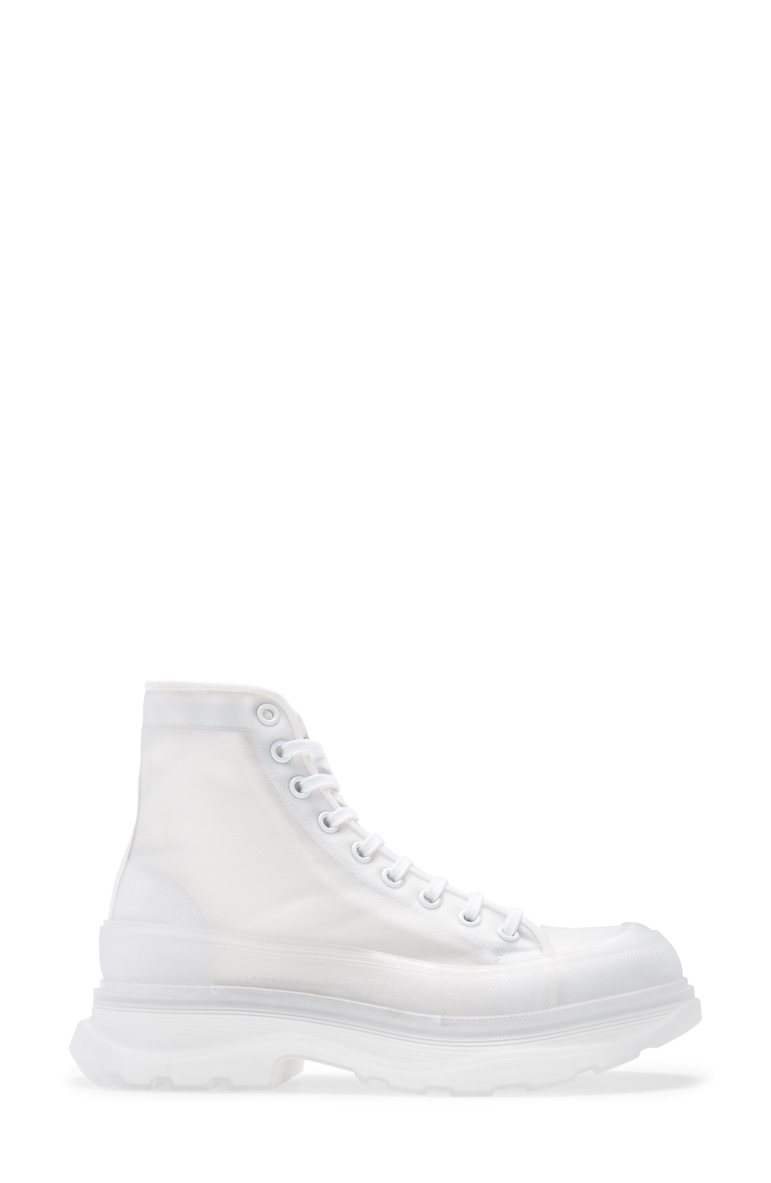 clear white boots