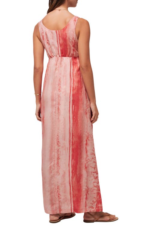 Shop Travismathew City To Shore Tie Front Maxi Dress In Shell Pink