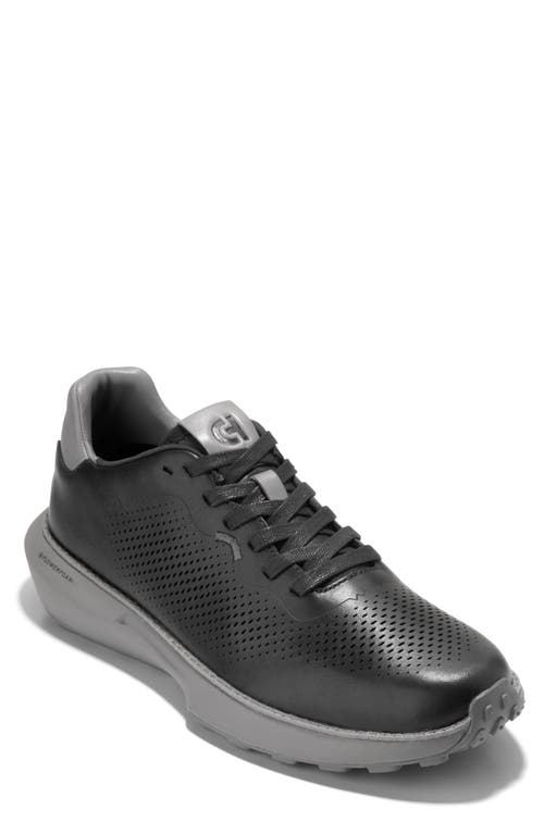 Cole Haan GrandPro Ashland Laser Perforated Sneaker in Black/December Sky 