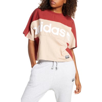 Adidas Originals Boxy Tee, Pink