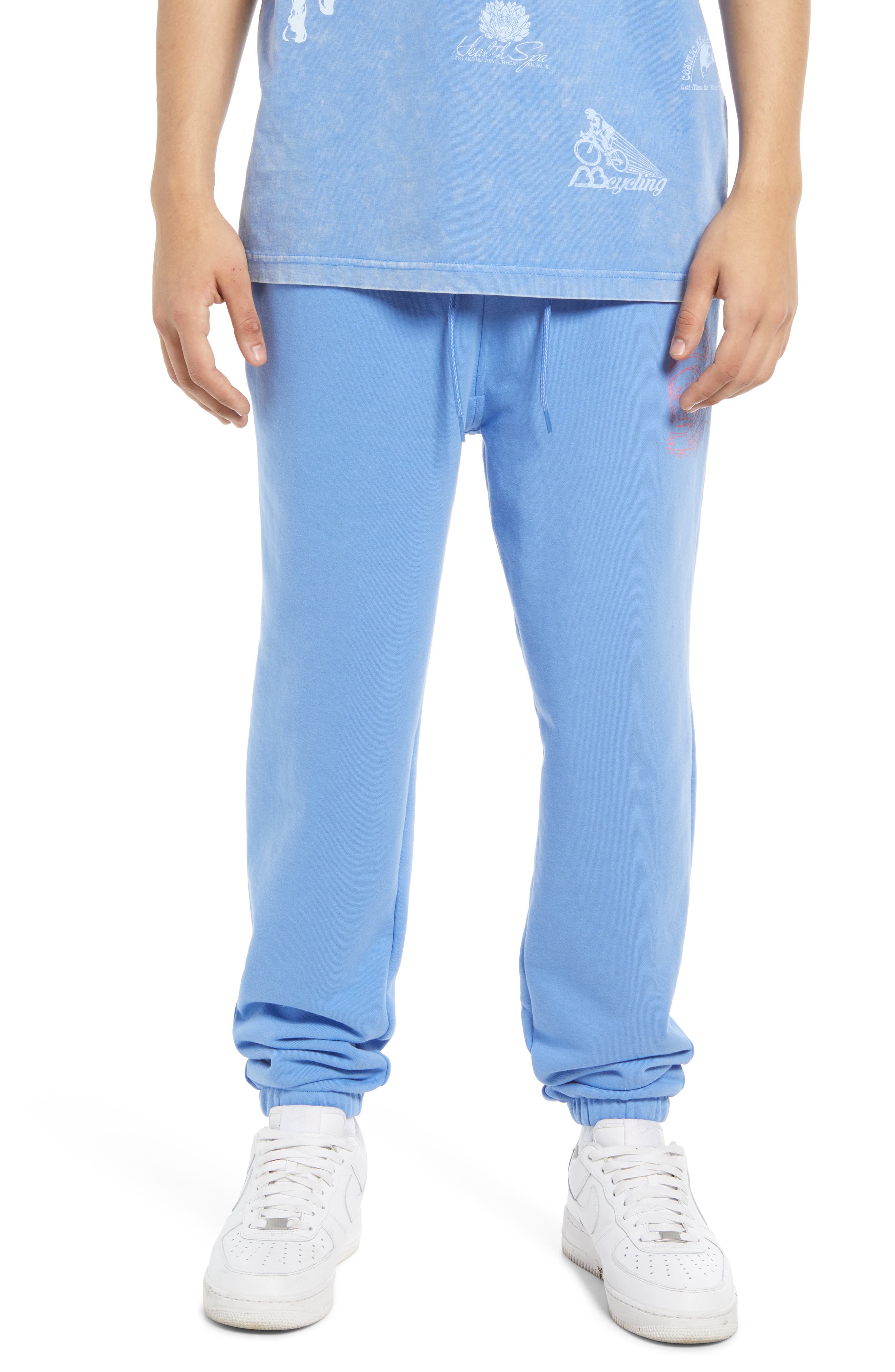 blue joggers mens