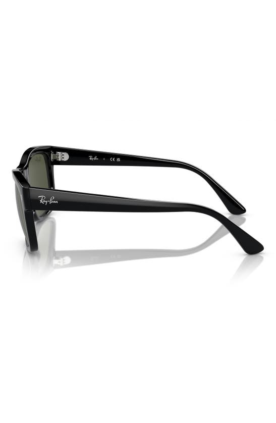 Shop Ray Ban 56mm Square In Black