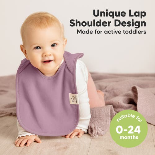 Keababies 8-pack Hallo Drool Bibs In Mauve