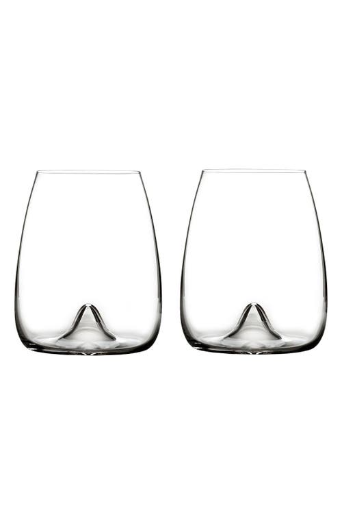 UPC 701587011365 product image for Waterford Elegance Set of 2 Fine Crystal Stemless Wine Glasses in Clear at Nords | upcitemdb.com