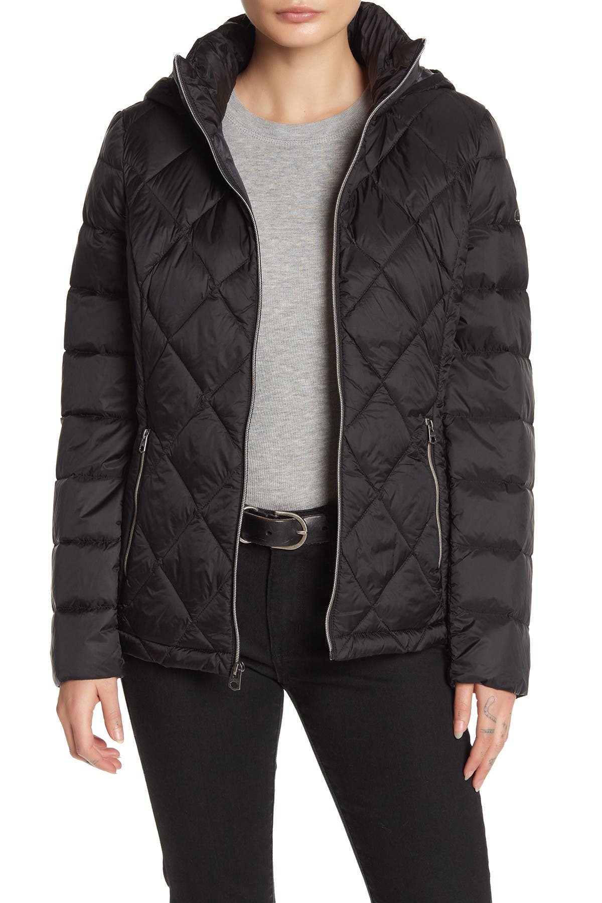 lucky brand missy hooded puffer jacket