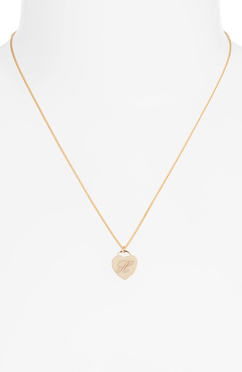 SET & STONES SET & STONES ALICE INITIAL HEART PENDANT NECKLACE