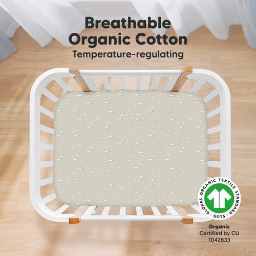 Keababies Soothe Fitted Mini Crib Sheet In Pine Grove