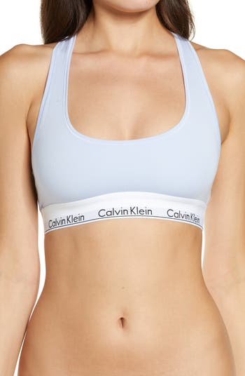 Calvin Klein Naturals Modern Cotton Mineral Dye Unlined Bralette Rust MD  (Women's 8-10) at  Women's Clothing store