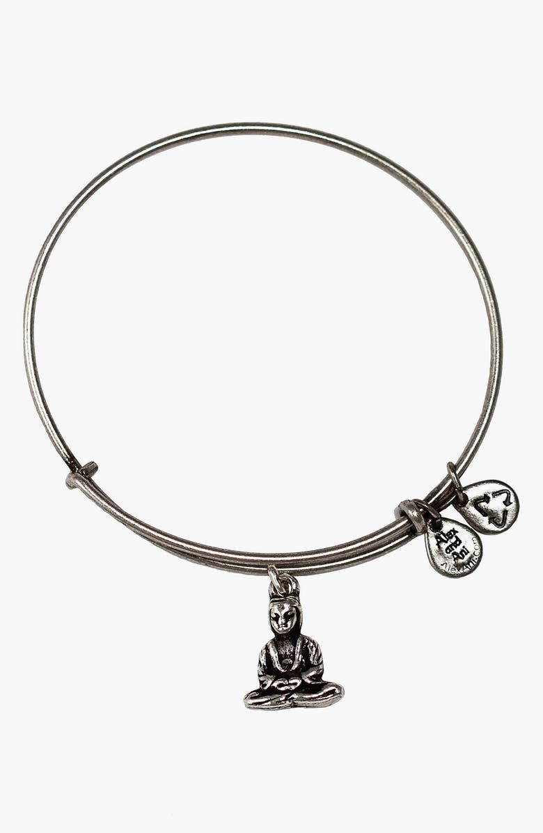 ALEX AND ANI 'Buddha' Expandable Wire Bangle, Main, color, 040