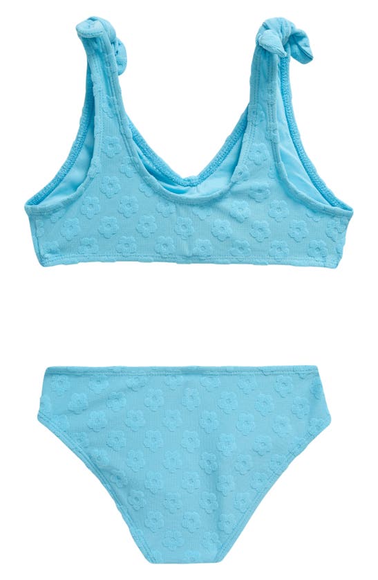 Shop Miken Swim Kids' Tie Shoulder Two-piece Swimsuit In Bluefish