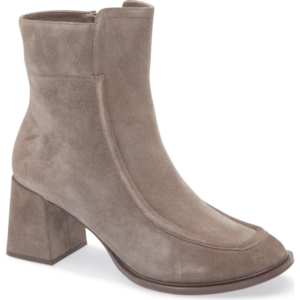 Chocolat Blu Haru Bootie In Taupe Suede