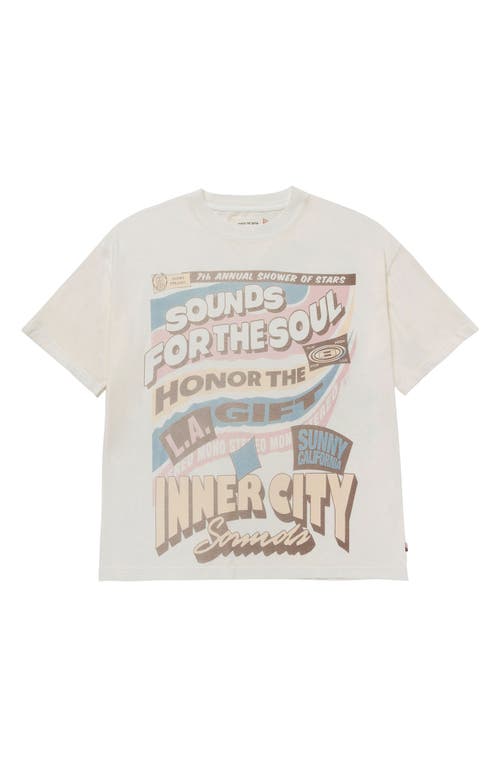 Shop Honor The Gift Sounds For The Soul Oversize Graphic T-shirt In Cream