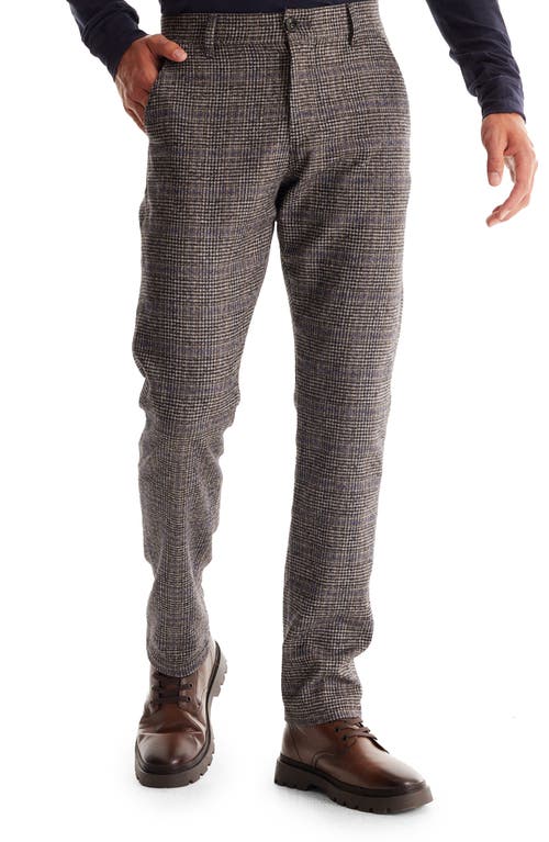 Cotton & Wool Blend Flat Front Pants in Flat Gray