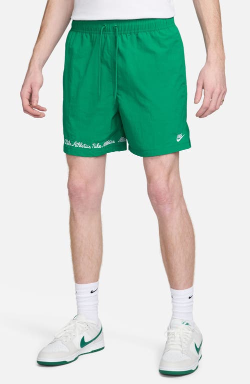 Nike Club Flow Embroidered Nylon Shorts at Nordstrom,
