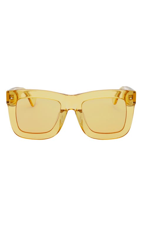 Grey Ant Status 51mm Square Sunglasses in Yellow/Yellow at Nordstrom