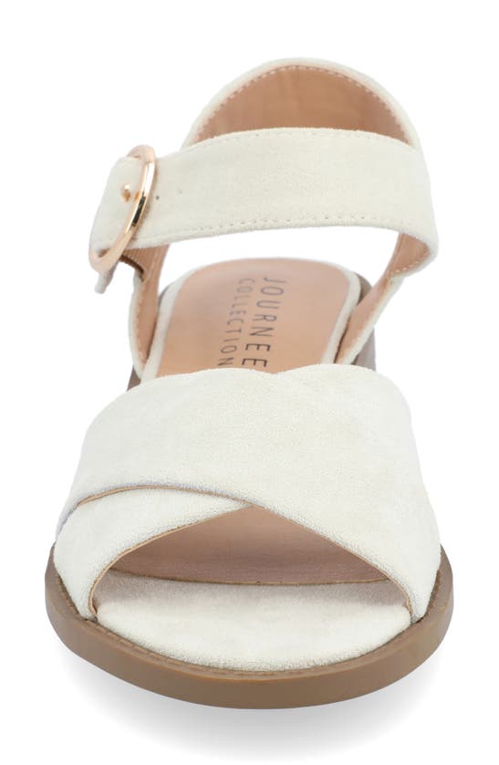 Journee Collection Cressida Sandal In Bone